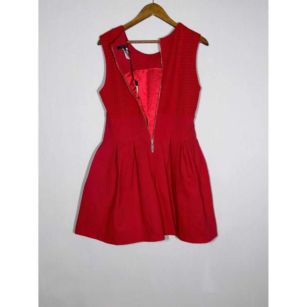 BCBGMAXAZRIA Tulip Dress NWT Red Fit & Flare Sleeveless Size L - Picture 5 of 15